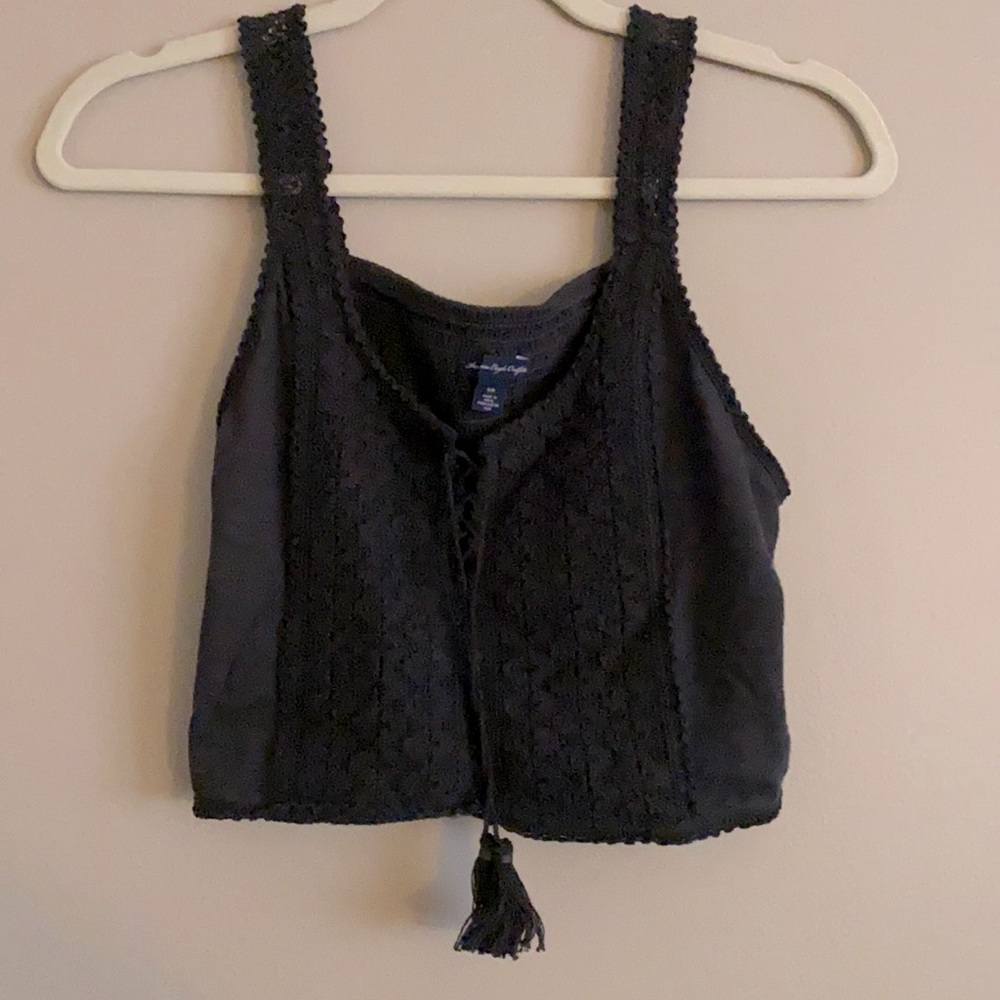 Charcoal Crop Top